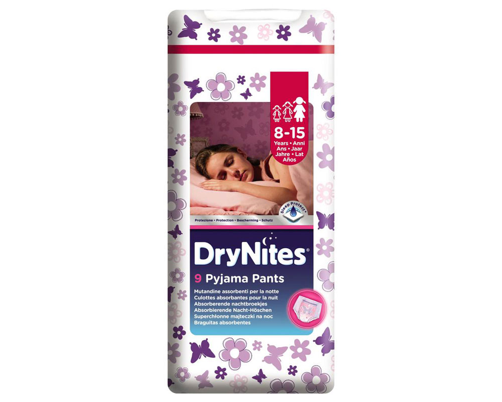 DryNites Pyjama Pants Fille 8-15 ans