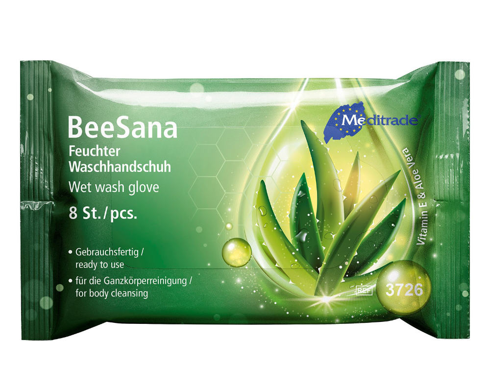 BeeSana® Feuchter Waschhandschuh